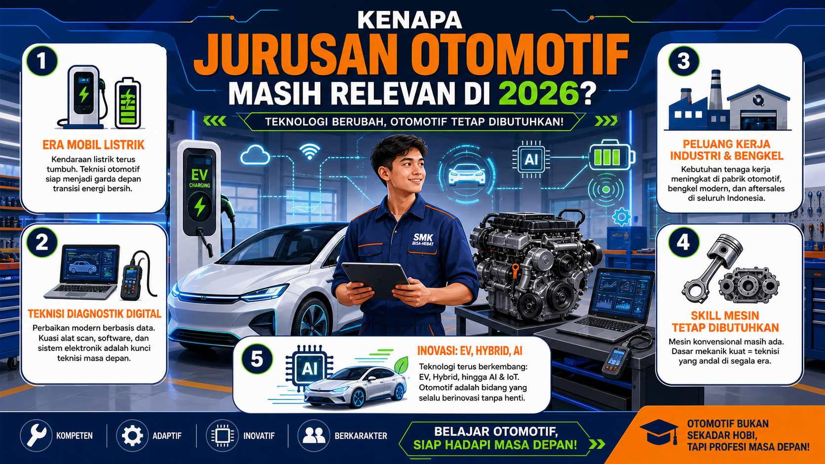 Kenapa Jurusan Otomotif Masih Relevan di 2026? - otomotif