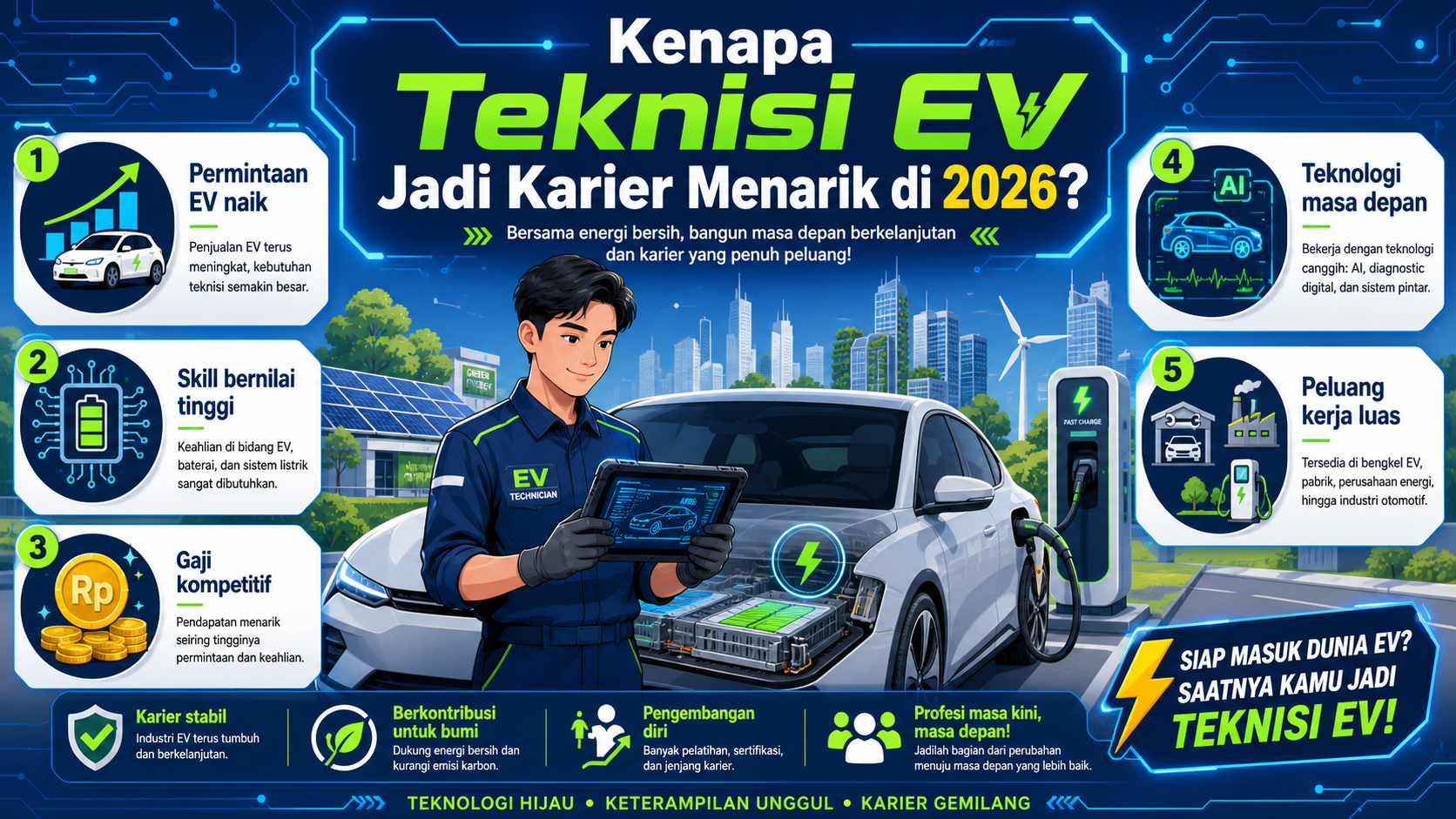 Kenapa Teknisi EV Jadi Karier Menarik di 2026? - otomotif