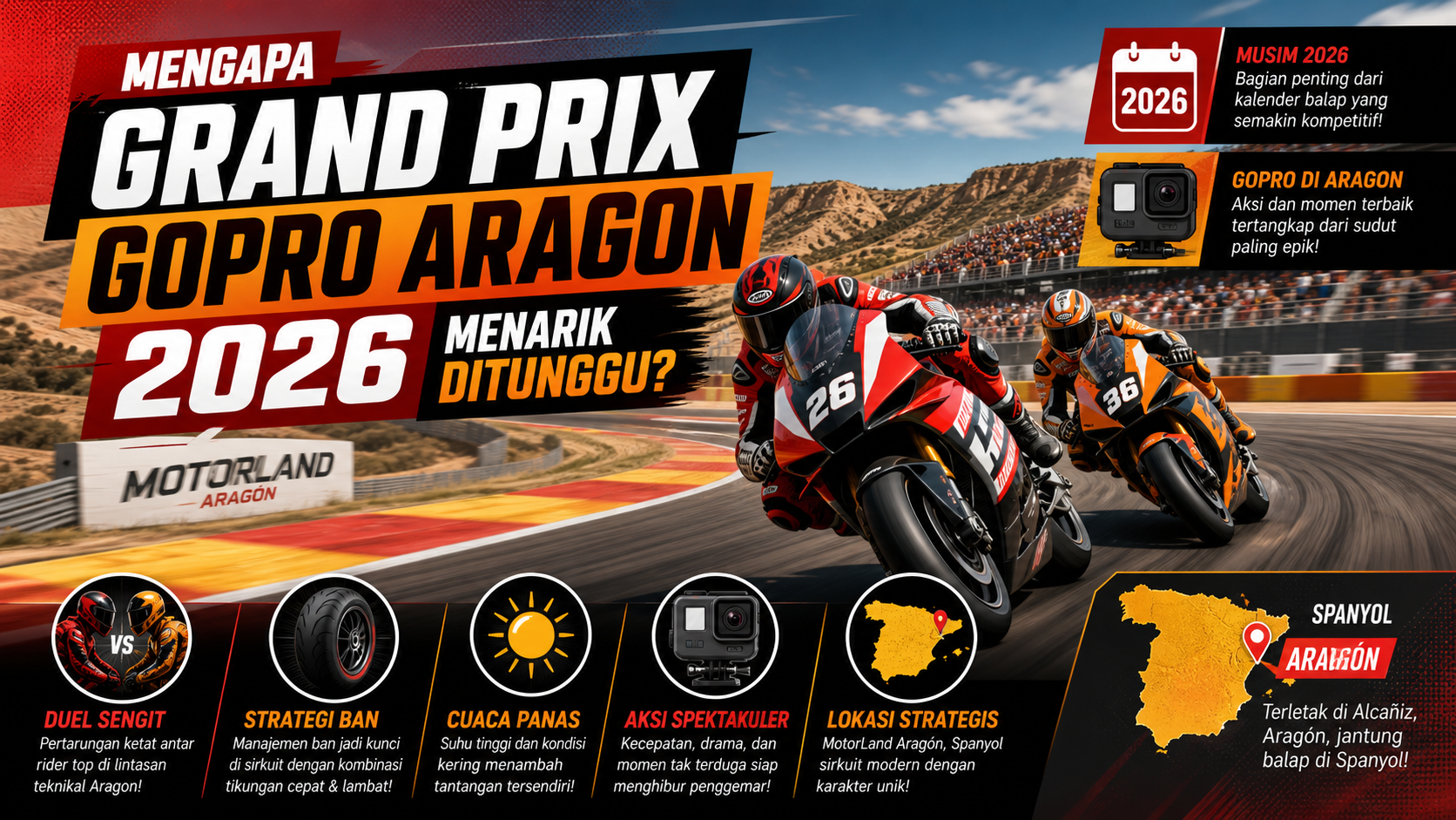 Mengapa Grand Prix GoPro Aragon 2026 Menarik Ditunggu? - aragon