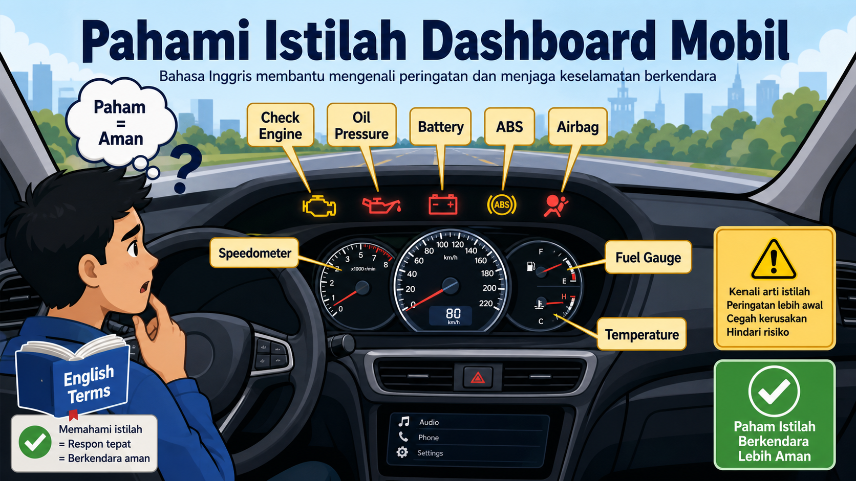 Mengapa Istilah Dashboard Mobil Berbahasa Inggris Penting Dipahami? - dashboard