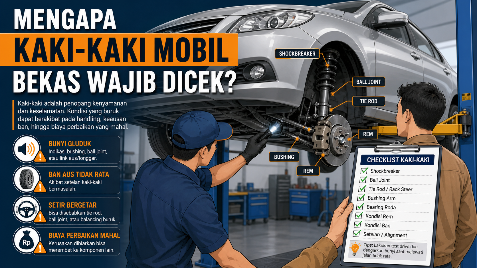 Mengapa Kaki-Kaki Mobil Bekas Wajib Dicek? - otomotifzone