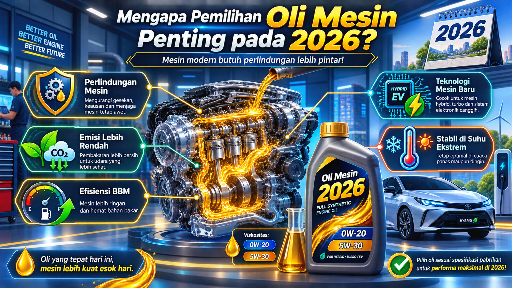 Mengapa Pemilihan Oli Mesin Penting pada 2026? - otomotifzone