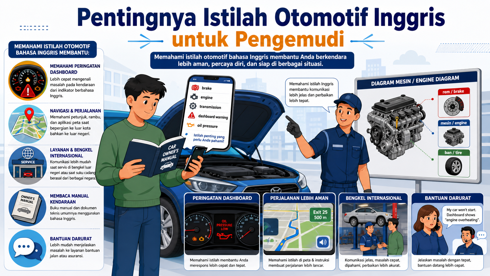 Mengapa Pengemudi Perlu Memahami Istilah Otomotif Bahasa Inggris? - otomotif