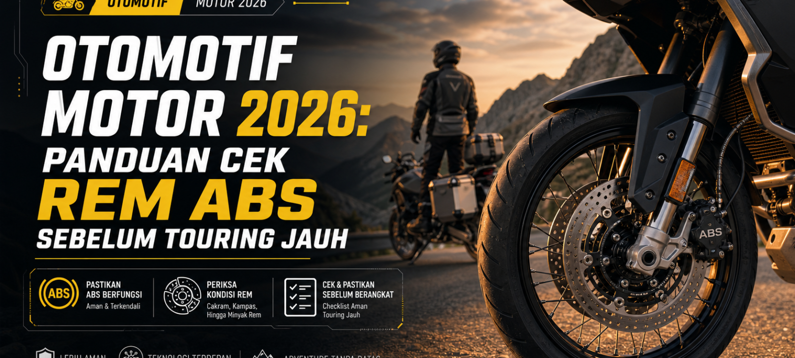 motor - Otomotif Motor 2026: Panduan Cek Rem ABS Sebelum Touring Jauh