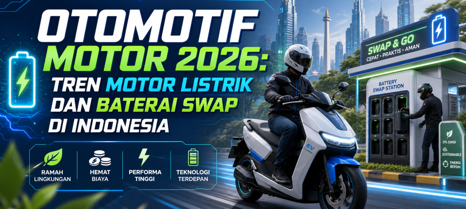 motor - Otomotif Motor 2026: Tren Motor Listrik dan Baterai Swap di Indonesia
