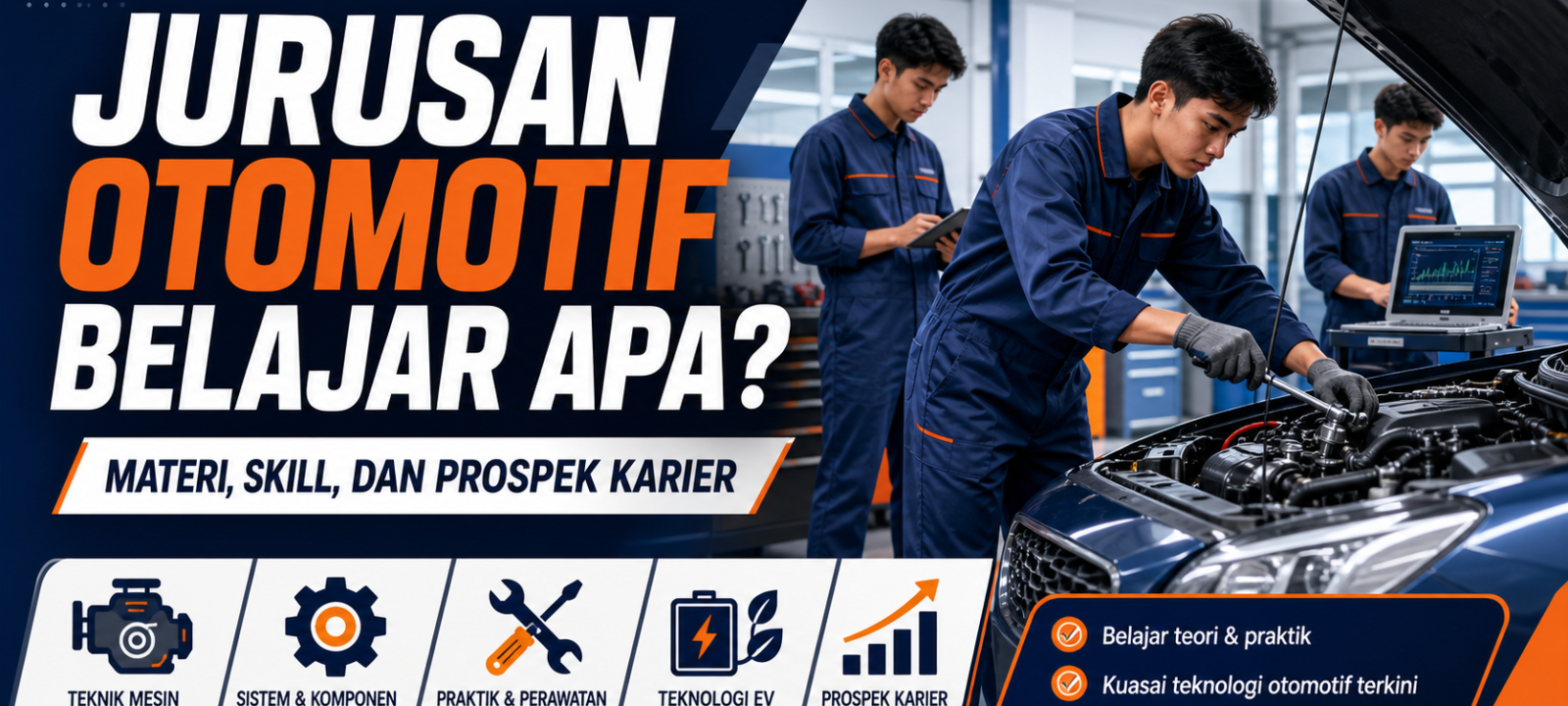 otomotif - Jurusan Otomotif Belajar Apa? Ini Materi, Skill, dan Prospek