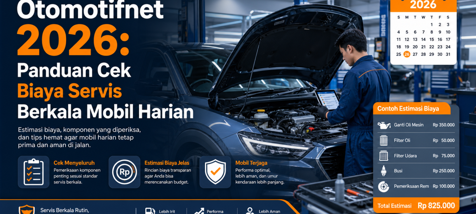 otomotifnet - Otomotifnet 2026: Panduan Cek Biaya Servis Berkala Mobil Harian