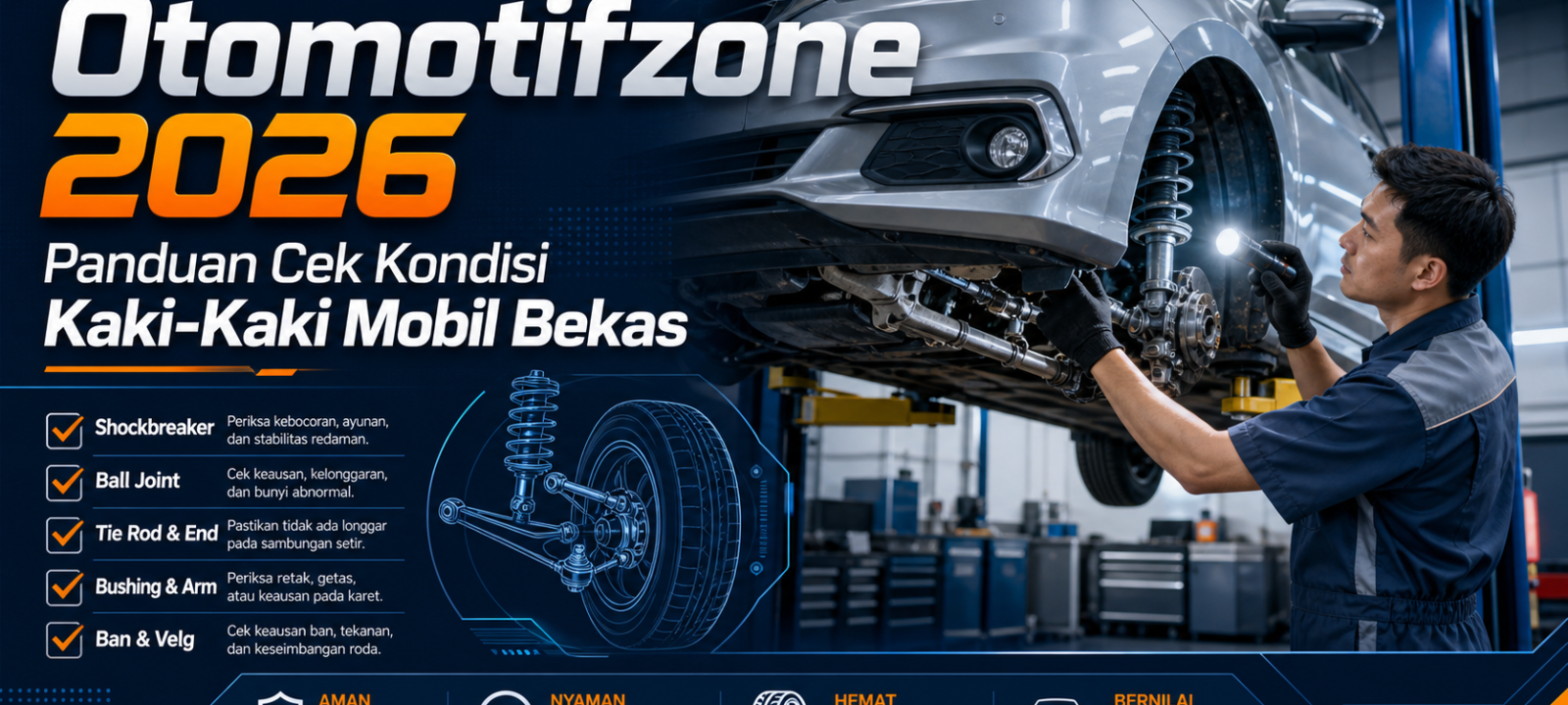 otomotifzone - Otomotifzone 2026: Panduan Cek Kondisi Kaki-Kaki Mobil Bekas