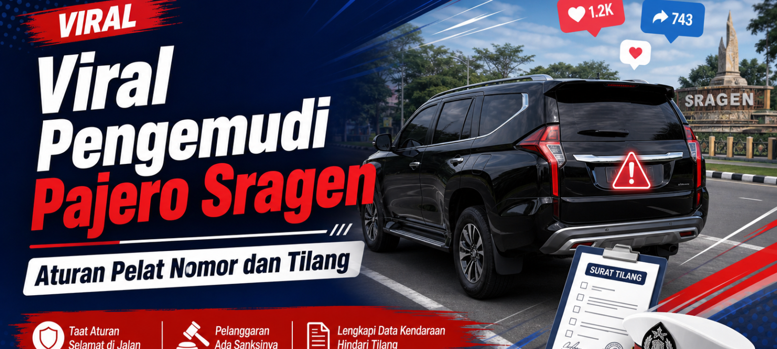 pajero - Viral Pengemudi Pajero Sragen: Aturan Pelat Nomor dan Tilang