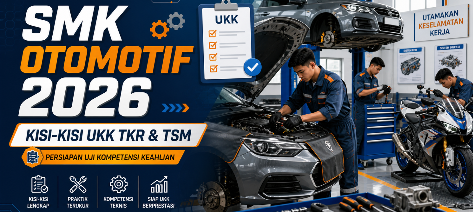 smk - SMK Otomotif 2026: Kisi-Kisi UKK TKR dan TSM yang Perlu Disiapkan
