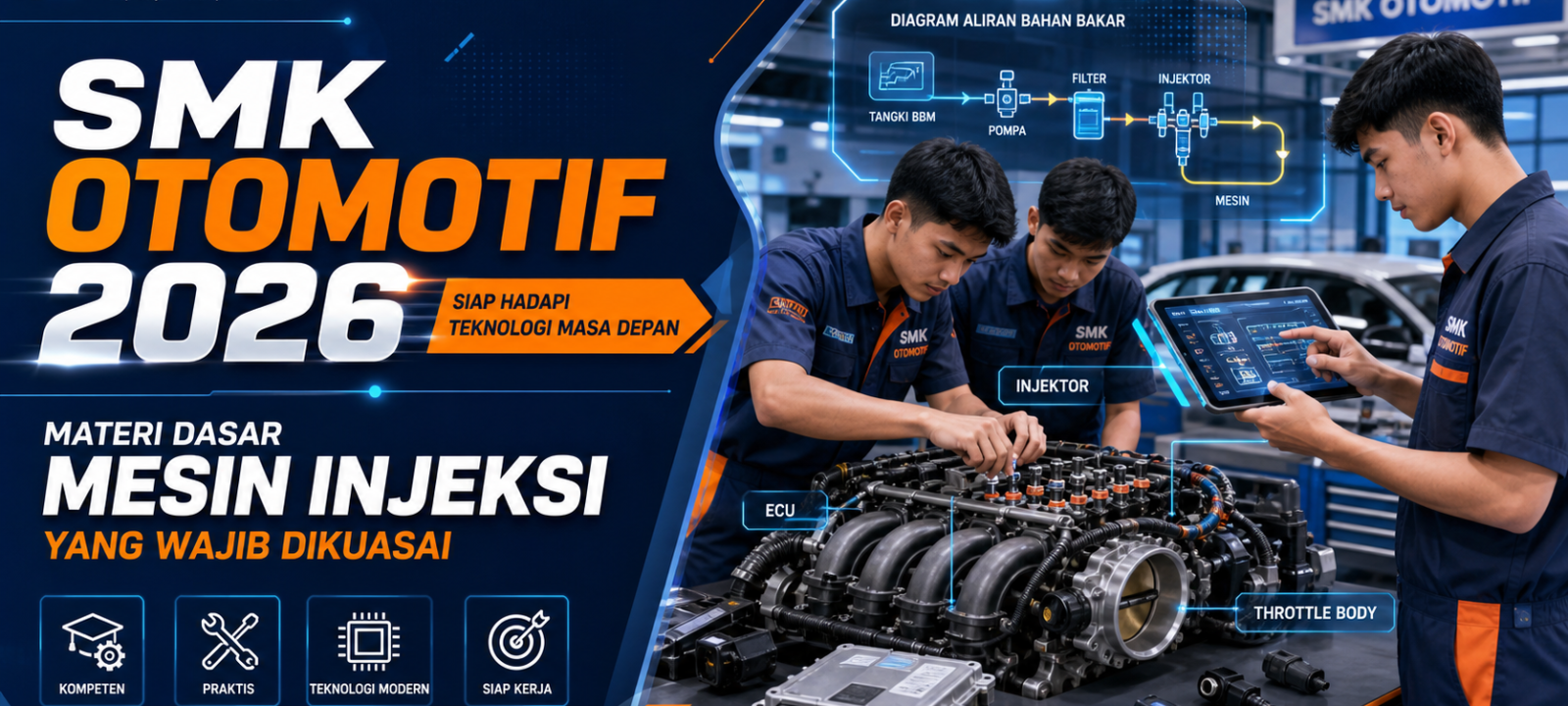 smk - SMK Otomotif 2026: Materi Dasar Mesin Injeksi yang Wajib Dikuasai