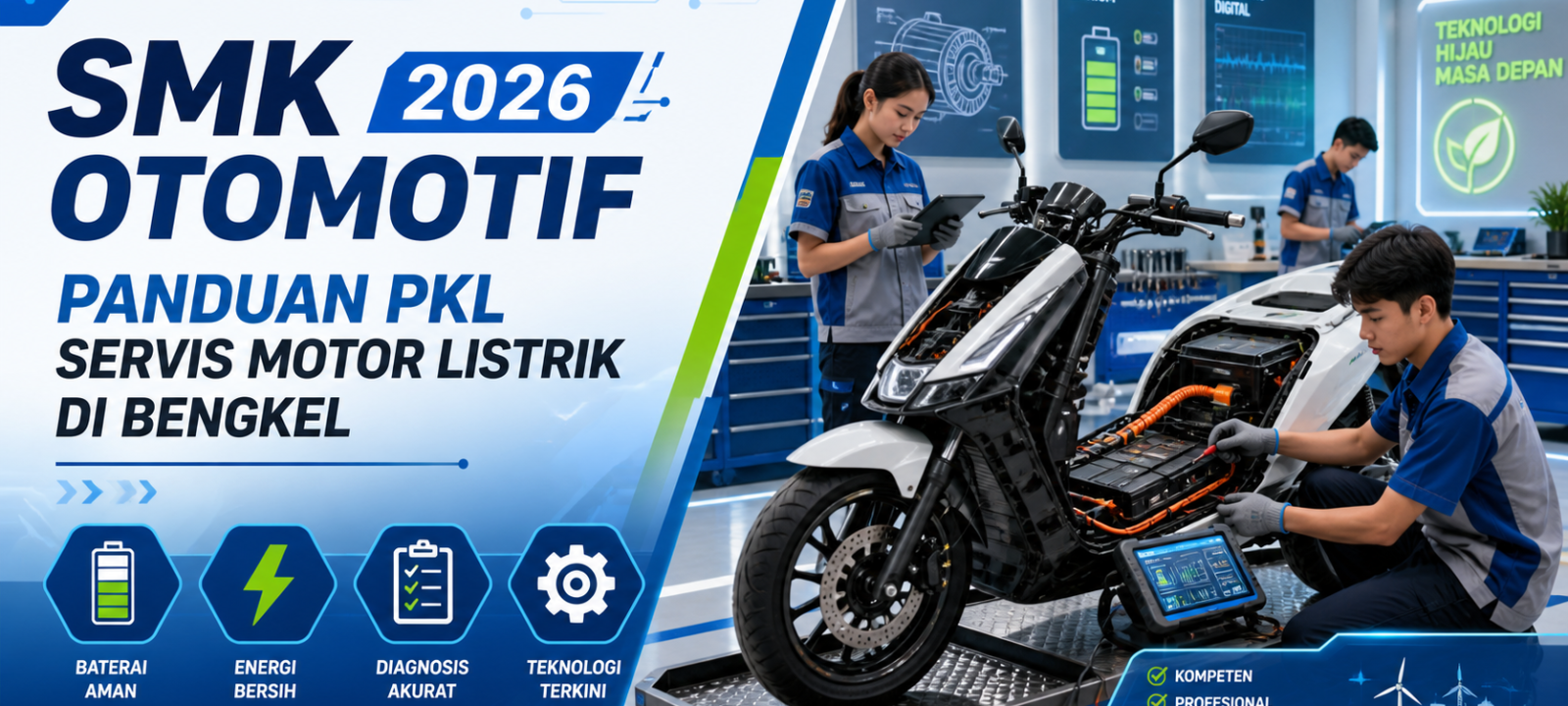 smk - SMK Otomotif 2026: Panduan PKL Servis Motor Listrik di Bengkel