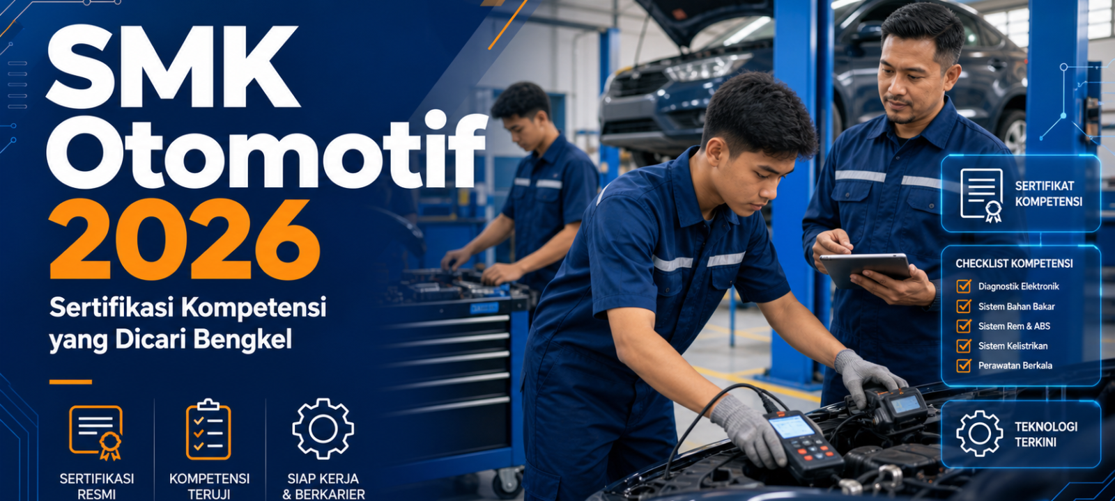smk - SMK Otomotif 2026: Sertifikasi Kompetensi yang Dicari Bengkel