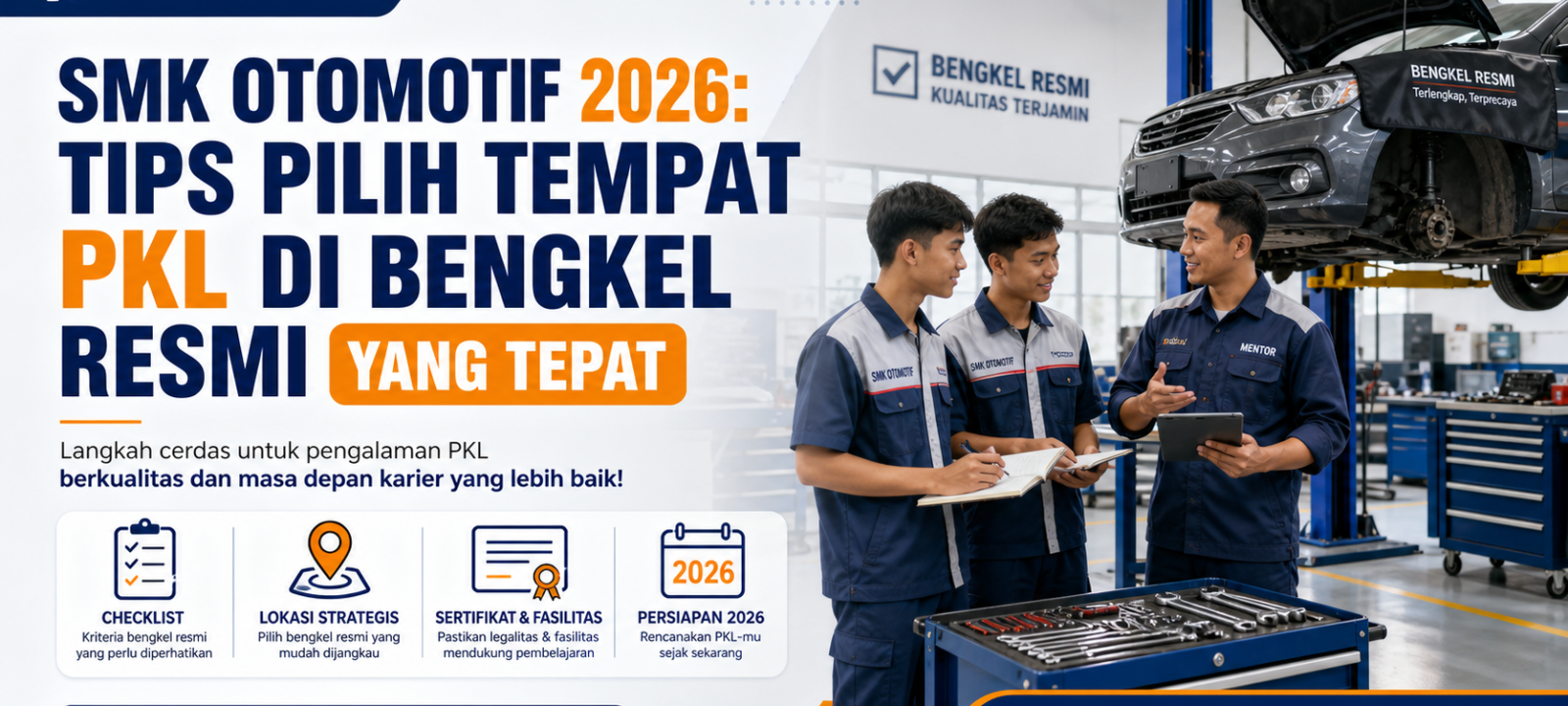 smk - SMK Otomotif 2026: Tips Pilih Tempat PKL di Bengkel Resmi yang Tepat