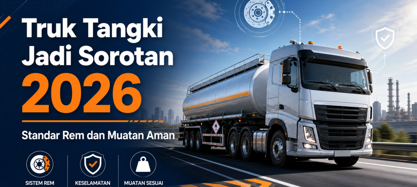 truk - Truk Tangki Jadi Sorotan 2026: Standar Rem dan Muatan Aman
