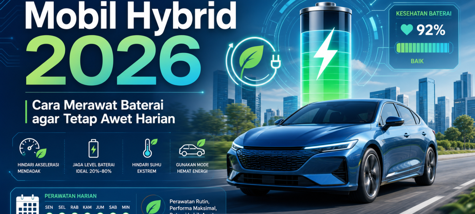 hybrid - Mobil Hybrid 2026: Cara Merawat Baterai agar Tetap Awet Harian