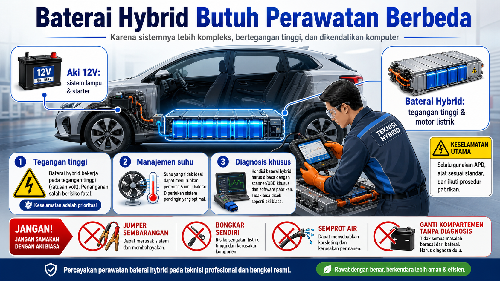 Mengapa Baterai Mobil Hybrid Perlu Dirawat dengan Cara Berbeda? - hybrid