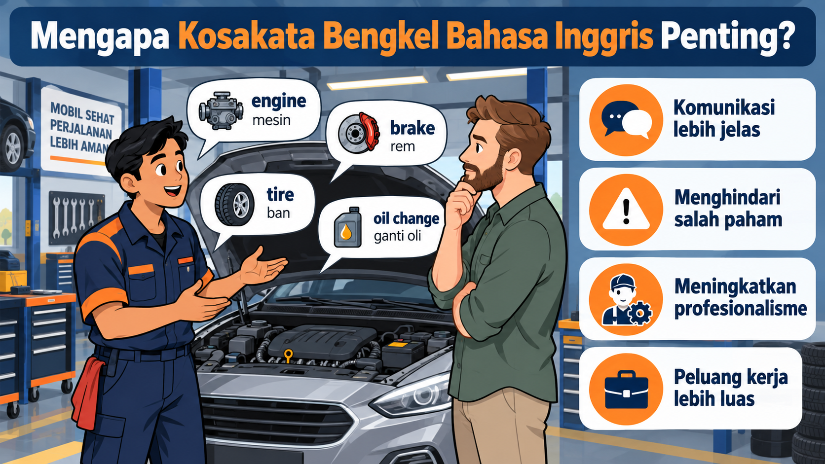 Mengapa Kosakata Bengkel Bahasa Inggris Penting? - otomotif