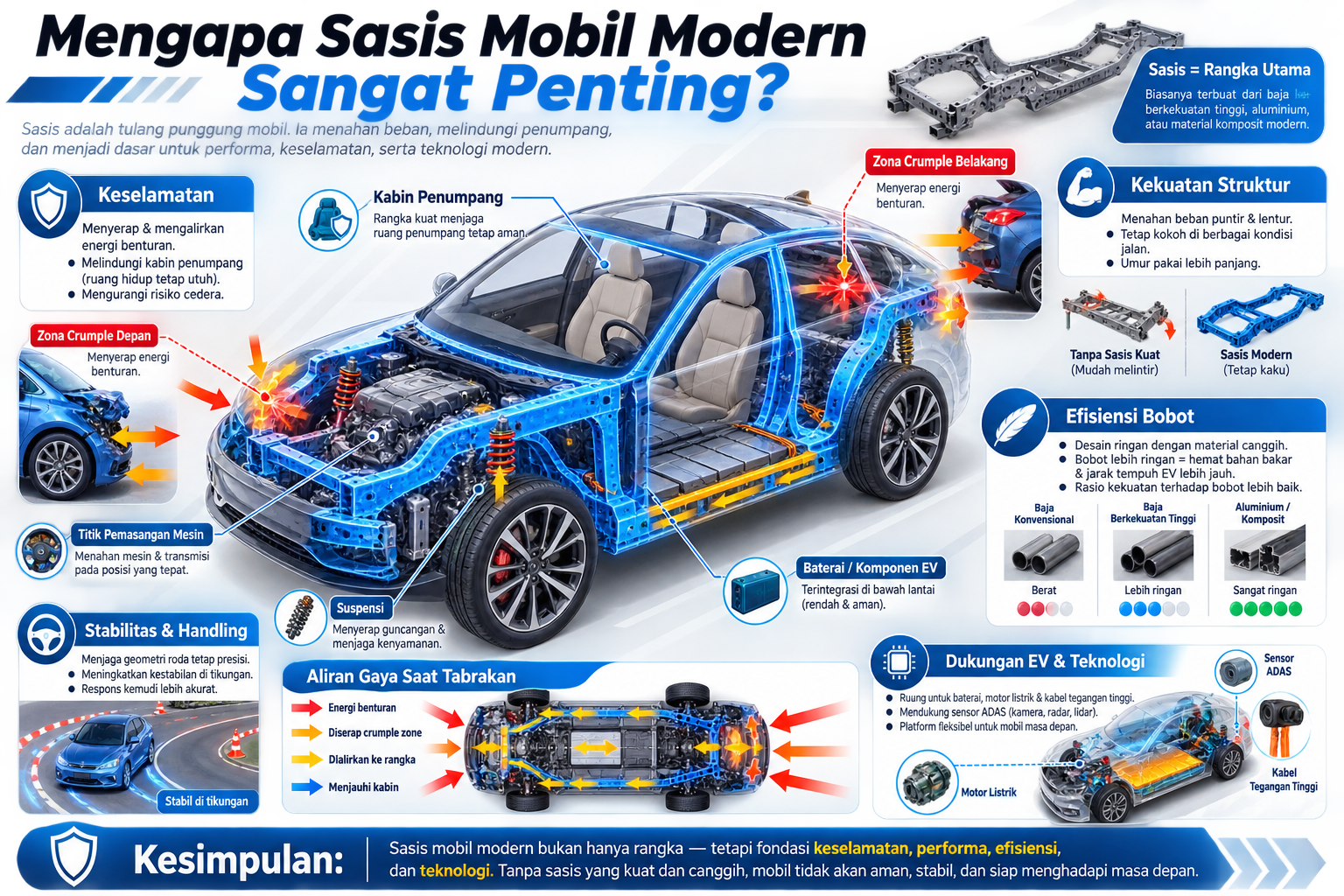 Mengapa Sasis Mobil Modern Sangat Penting? - sasis