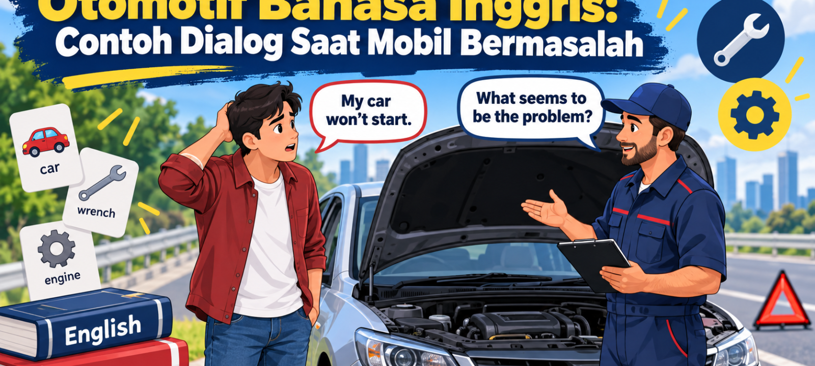 otomotif - Otomotif Bahasa Inggris: Contoh Dialog Saat Mobil Bermasalah