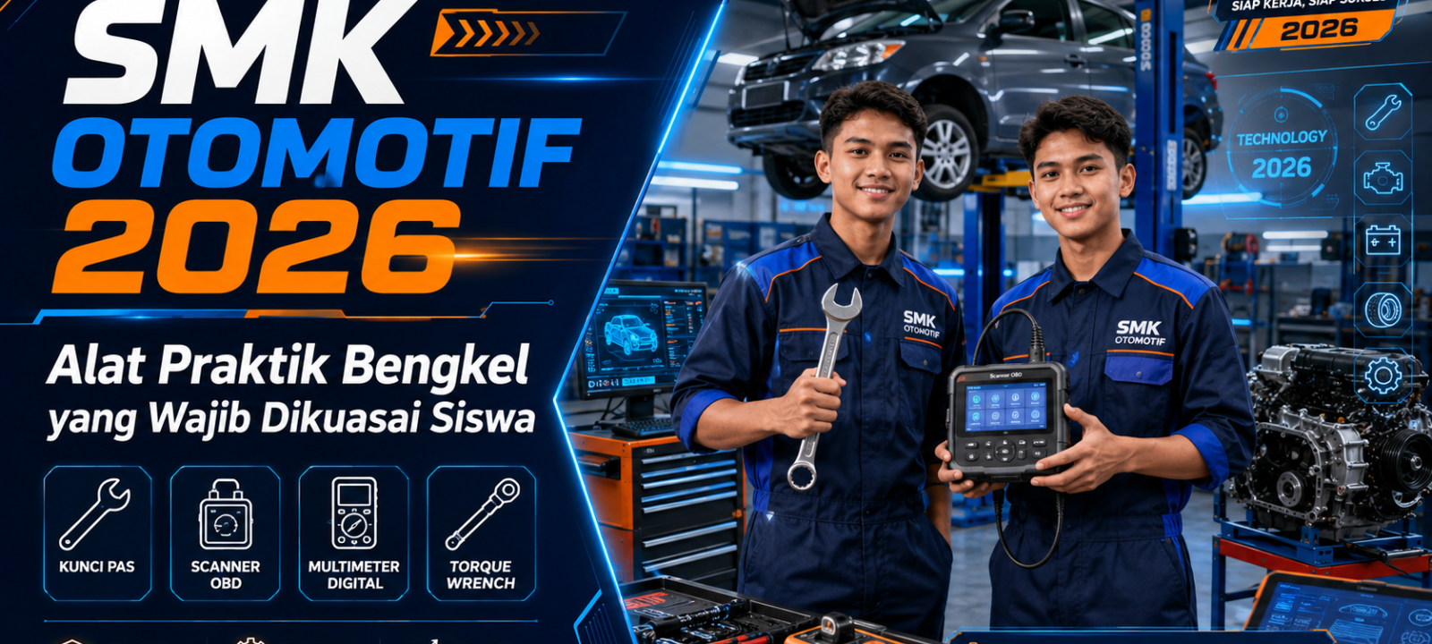 smk - SMK Otomotif 2026: Alat Praktik Bengkel yang Wajib Dikuasai Siswa