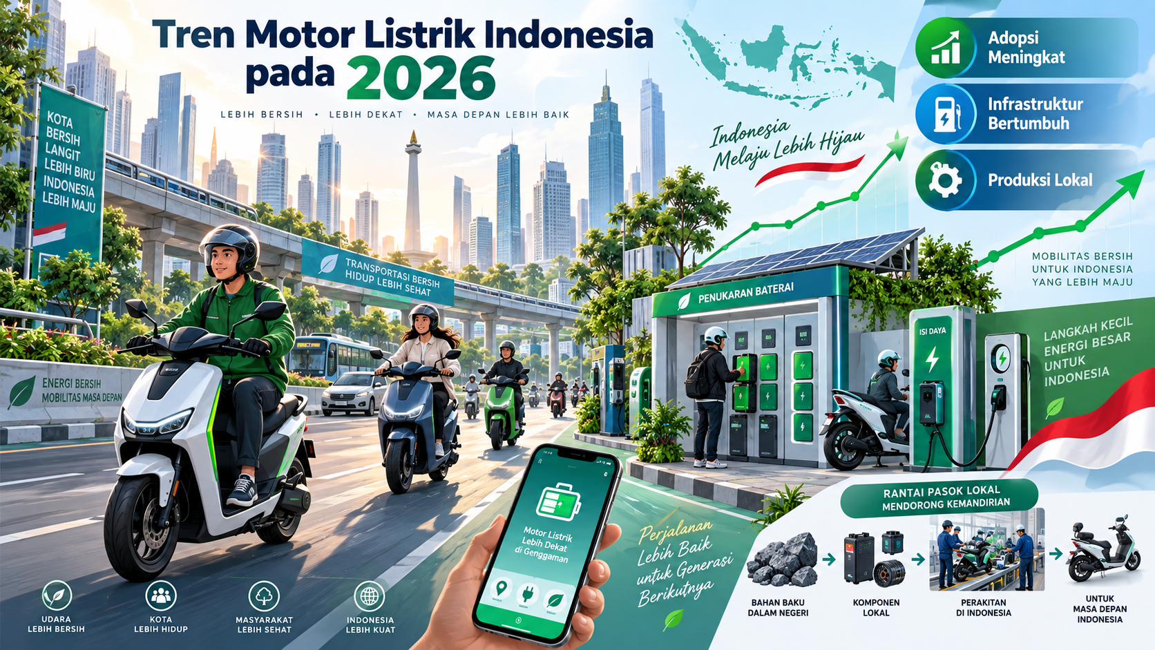 Tren Motor Listrik Indonesia pada 2026 - motor