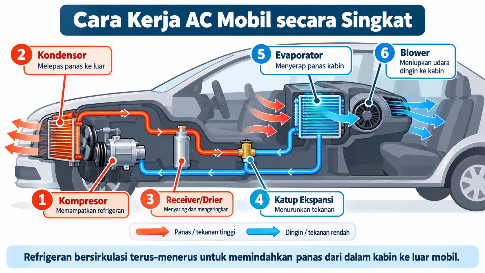 Cara Kerja AC Mobil secara Singkat - otomotifzone