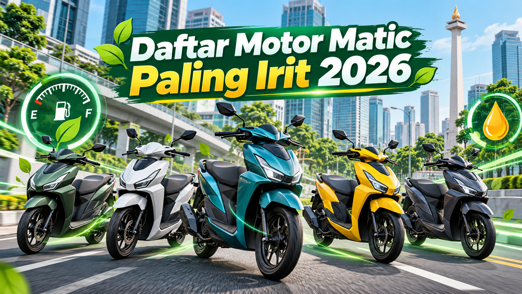 Daftar Motor Matic Paling Irit 2026 - skutik