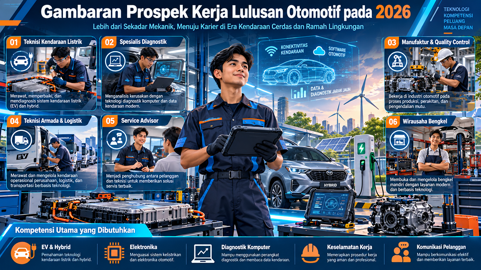 Gambaran Prospek Kerja Lulusan Otomotif pada 2026 - otomotif