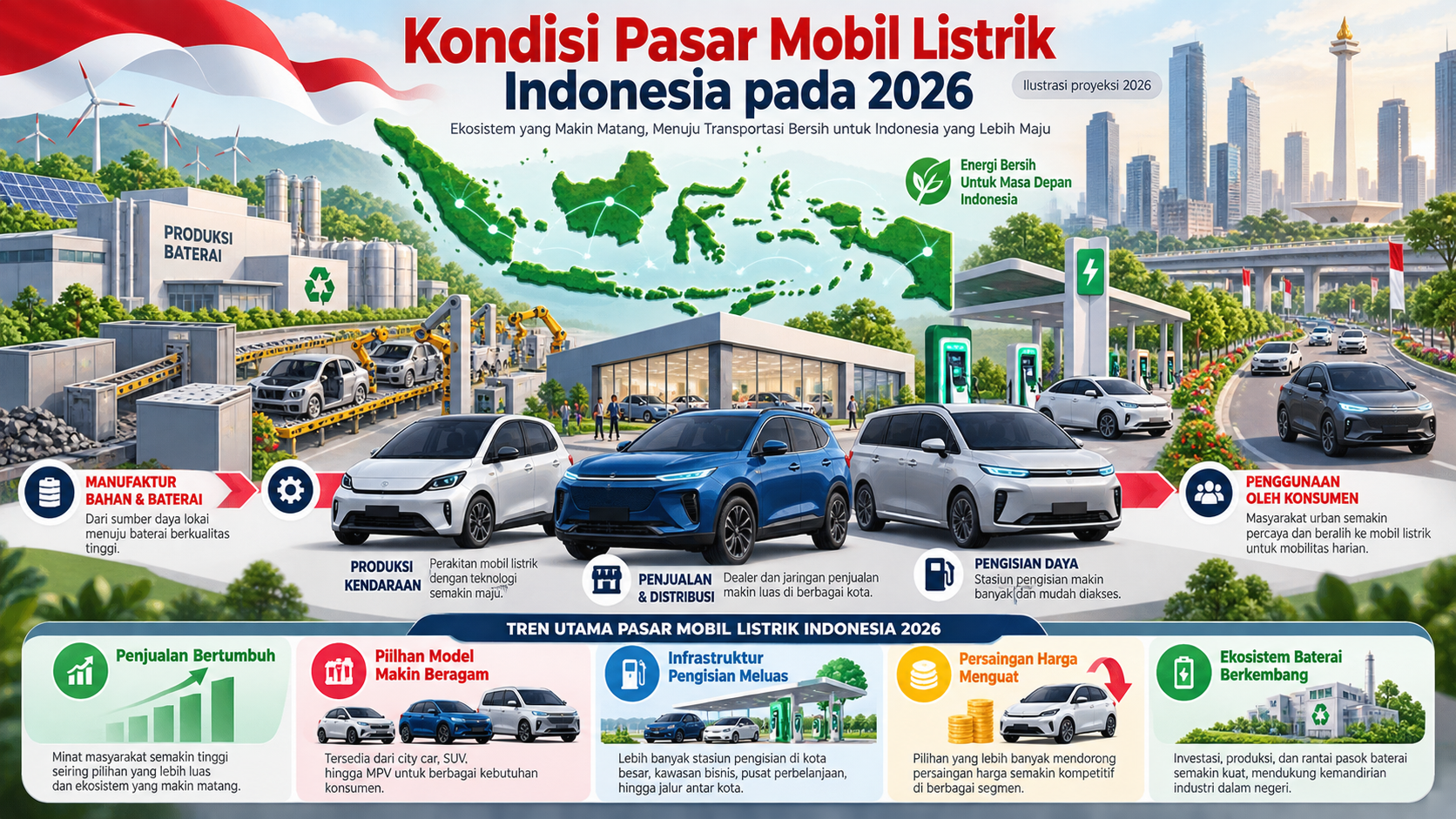 Kondisi Pasar Mobil Listrik Indonesia pada 2026 - mobil