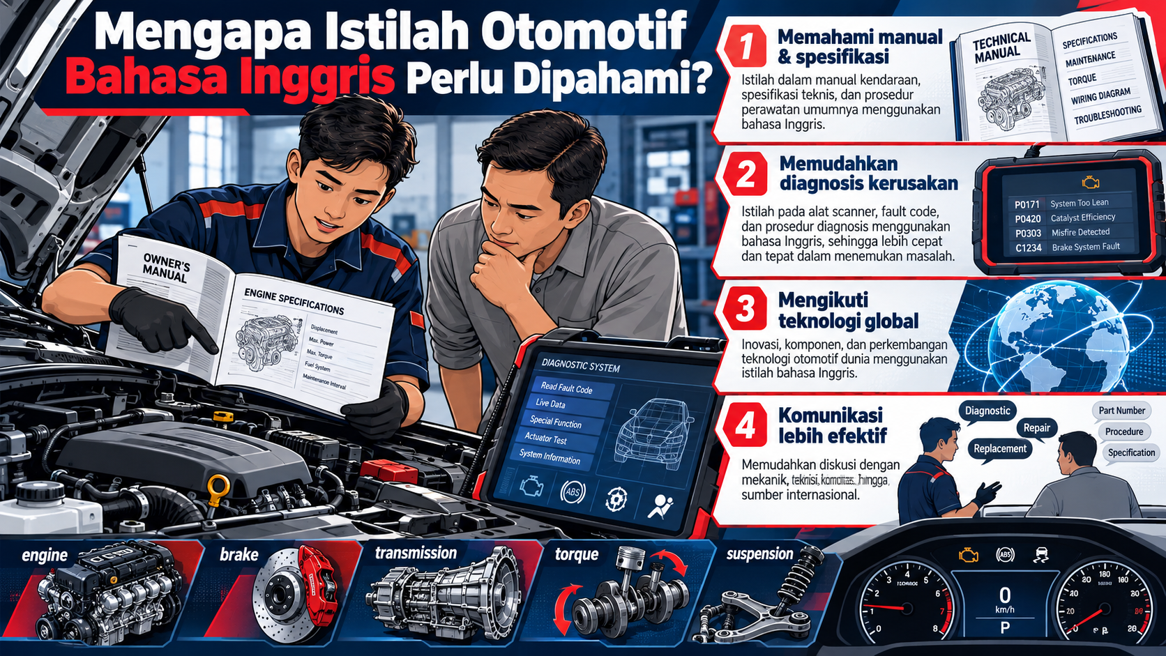 Mengapa Istilah Otomotif Bahasa Inggris Perlu Dipahami? - otomotif