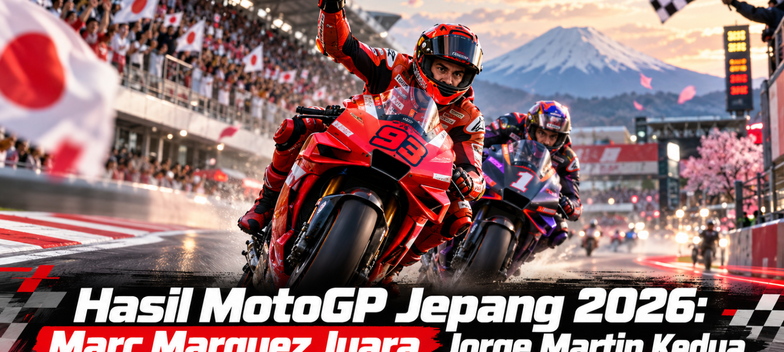 motogp - Hasil MotoGP Jepang 2026: Marc Marquez Juara, Jorge Martin Kedua