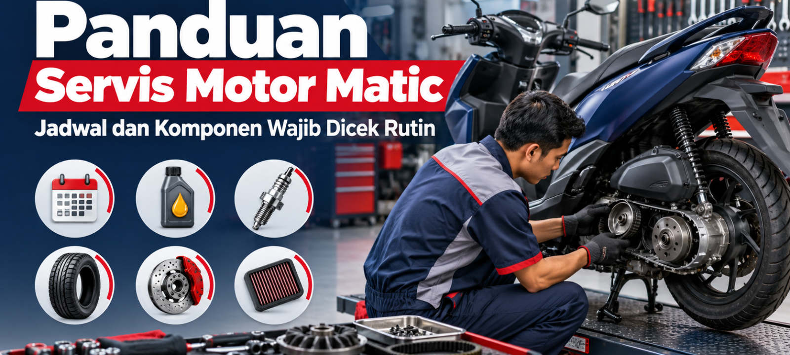 motor - Panduan Servis Motor Matic: Jadwal dan Komponen Wajib Dicek Rutin