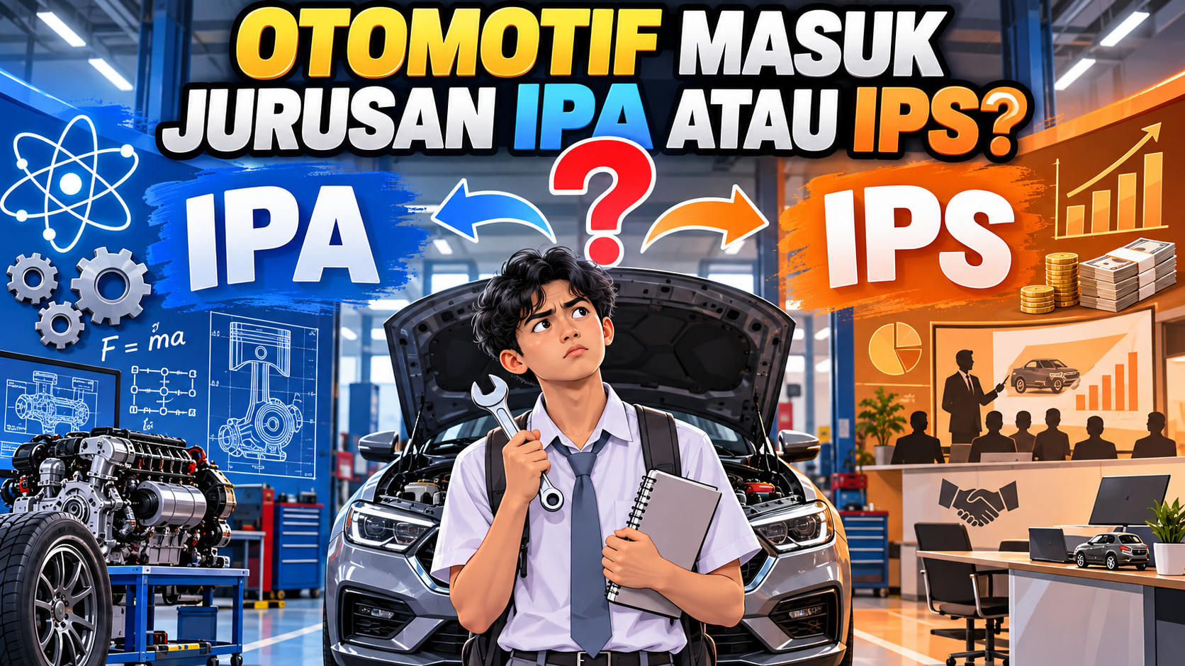 Otomotif Masuk Jurusan IPA atau IPS? - otomotif