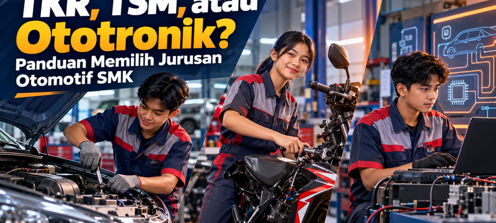 otomotif - TKR, TSM, atau Ototronik? Panduan Memilih Jurusan Otomotif SMK