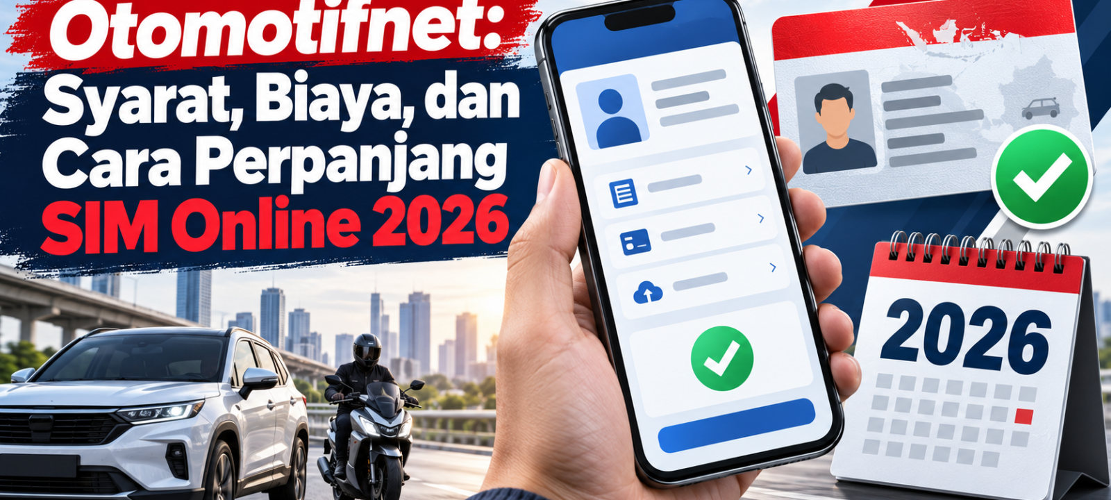otomotifnet - Otomotifnet: Syarat, Biaya, dan Cara Perpanjang SIM Online 2026