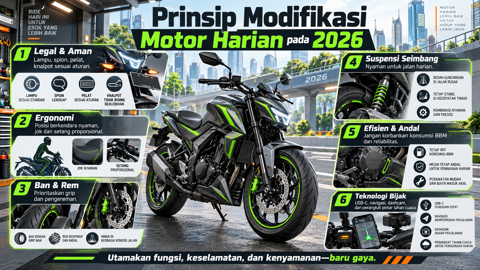 Prinsip Modifikasi Motor Harian pada 2026 - otomotifzone