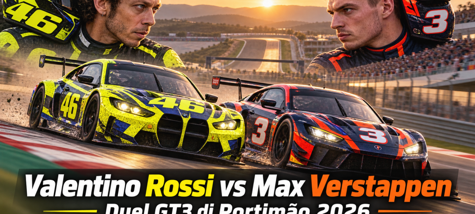rossi - Valentino Rossi vs Max Verstappen: Duel GT3 di PortimÃ£o 2026